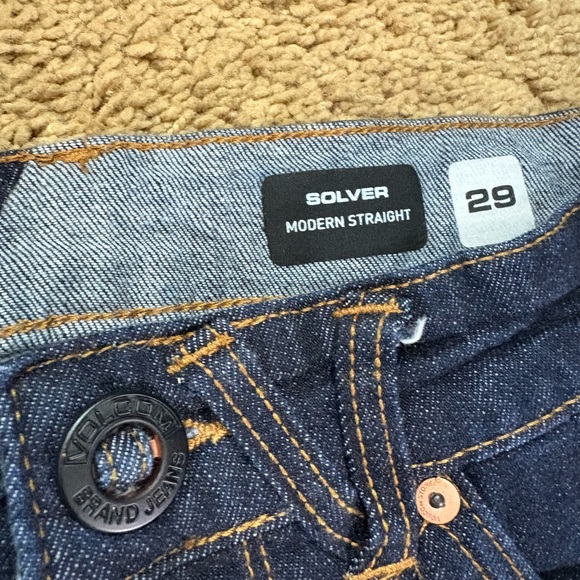 Volcom Men's 29 Deep Blue Straight Jeans - Picture 2 of 10